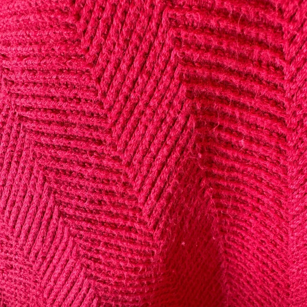 Vintage Y2K Chaps Ralph Lauren Hand Framed Cotton Sweater Red XL‎